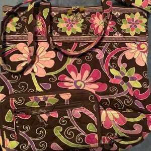 Vera Bradley medium bag and large wallet